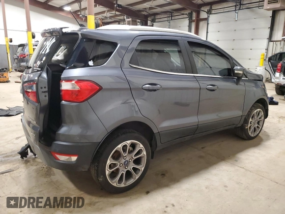 2018 Ford EcoSport Titanium z VIN MAJ6P1WL3JC247791, wystawiony jako Copart lot #46107425 z przebiegiem 54 459 mil mil oraz Szkoda całkowita • Salvage title. Historia ofert i sprzedaży dostępna na DreamBid. Obrazek 3.