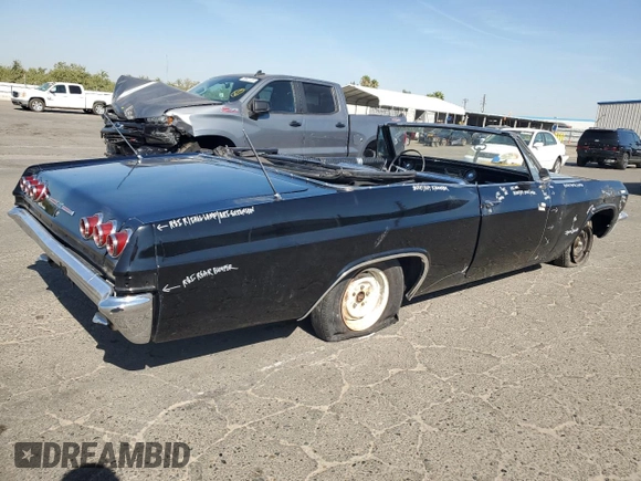 1965 Chevrolet Impala with VIN 166675F316774, listed as a Copart auction lot 68130684 with 36,203 mi miles and Salvage title. Bid and sale history available at DreamBid. Image 3.