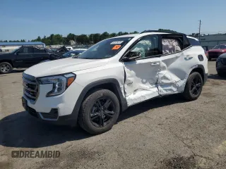 2023 GMC Terrain AT4 with VIN 3GKALYEG4PL127707, listed as a Copart auction lot 61876075 with 24,631 mi miles and Salvage title. Bid and sale history available at DreamBid. Image 1.
