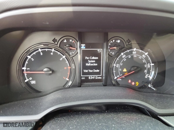 2021 Toyota 4Runner SR5 with VIN JTEEU5JR3M5250034, listed as a Copart auction lot 43732795 with 63,412 mi miles and Salvage Title. Bid and sale history available at carsss.com. Image 9.