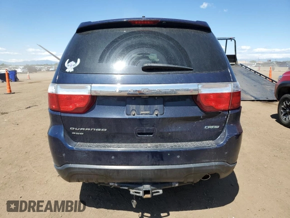 2013 Dodge Durango Crew z VIN 1C4RDJDG5DC651668, wystawiony jako Copart lot #57346645 z przebiegiem 164 987 mil mil oraz Szkoda całkowita • Salvage title. Historia ofert i sprzedaży dostępna na DreamBid. Obrazek 6.