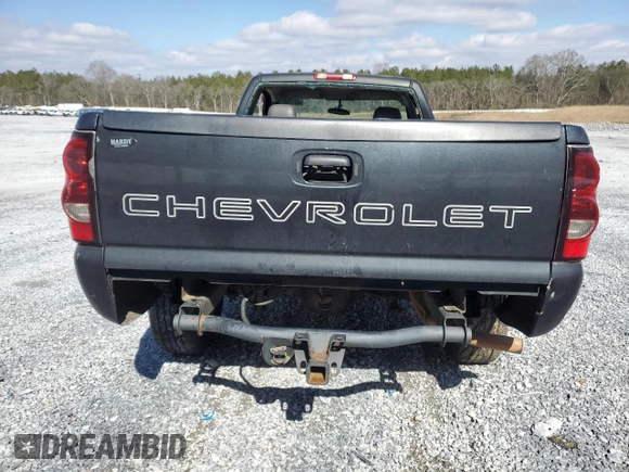 2005 Chevrolet Silverado 1500 Work Truck with VIN 1GCEC14Z95Z255227, listed as a Copart auction lot 46175915 with 144,609 mi miles and Salvage Title. Bid and sale history available at carsss.com. Image 6.