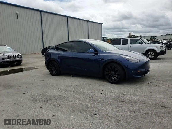 2022 Tesla Model Y Performance с VIN 7SAYGDEF2NF377637, выставлен на аукционе Copart как лот 59381695 с пробегом 39 230 миль миль и Списание • Salvage title. История ставок и продаж доступна на DreamBid. Изображение 13.