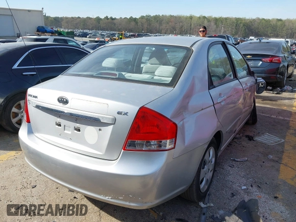 2009 Kia Spectra EX with VIN KNAFE221495617346, listed as a IAAI auction lot 41836957 with 174,176 mi miles. Bid and sale history available at carsss.com. Image 4.