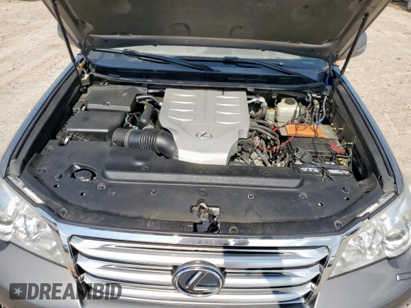 2012 Lexus GX 460 Premium with VIN JTJJM7FX2C5040932, listed as a Copart auction lot 58431725 with 130,995 mi miles and Salvage title. Bid and sale history available at DreamBid. Image 12.