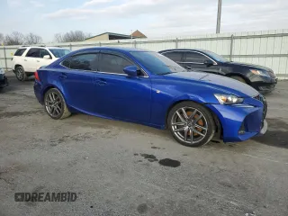 2017 Lexus IS with VIN JTHCM1D22H5024316, listed as a Copart auction lot 43528395 with 0 mi miles and Salvage Title. Bid and sale history available at carsss.com. Image 4.