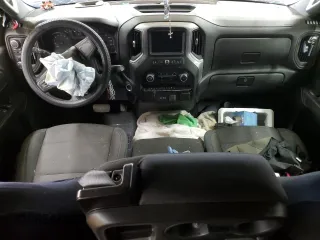 2022 Chevrolet Silverado 1500 Custom with VIN 1GCPDBEK4NZ533187, listed as a Copart auction lot 47368025 with 0 mi miles and Salvage Title. Bid and sale history available at carsss.com. Image 8.