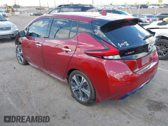 2019 Nissan LEAF SV z VIN 1N4AZ1CP7KC303423, wystawiony jako IAAI lot #42217532 z przebiegiem 67 992 mil mil oraz . Historia ofert i sprzedaży dostępna na DreamBid. Obrazek 3.