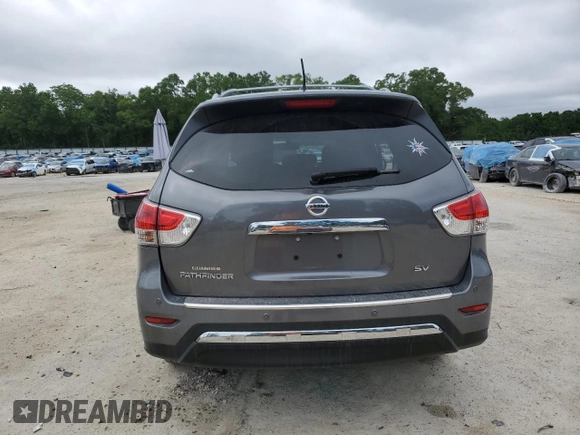 2015 Nissan Pathfinder SV with VIN 5N1AR2MN7FC689601, listed as a Copart auction lot 52215845 with 117,809 mi miles and Salvage Title. Bid and sale history available at carsss.com. Image 6.