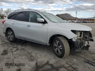 2017 Nissan Pathfinder S with VIN 5N1DR2MN4HC912516, listed as a Copart auction lot 47808895 with 63,367 mi miles and Salvage title. Bid and sale history available at DreamBid. Image 4.
