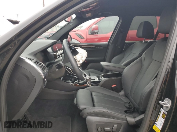 2024 BMW X3 sDrive30i with VIN WBX47DP01RN277348, listed as a Copart auction lot 55596065 with 8,151 mi miles and Salvage Title. Bid and sale history available at DreamBid. Image 7.