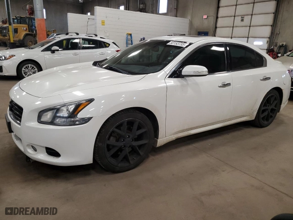 2011 Nissan Maxima 3.5 S with VIN 1N4AA5AP9BC827982, listed as a Copart auction lot 50153735 with 154,885 mi miles and Salvage Title. Bid and sale history available at carsss.com. Image 1.