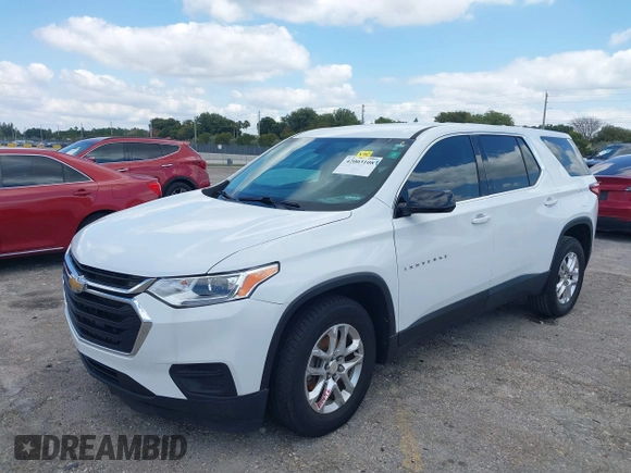 2020 Chevrolet Traverse LS with VIN 1GNERFKW5LJ126120, listed as a IAAI auction lot 42003108 with 30,420 mi miles. Bid and sale history available at carsss.com. Image 2.