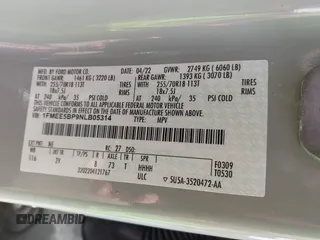 2022 Ford Bronco с VIN 1FMEE5BP9NLB05314, выставлен на аукционе IAAI как лот 41910228 с пробегом Не указан миль и . История ставок и продаж доступна на DreamBid. Изображение 9.