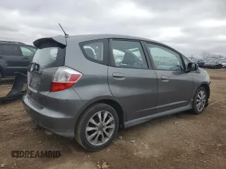 2013 Honda Fit Sport with VIN JHMGE8H52DC070276, listed as a Copart auction lot 50663925 with 170,716 mi miles and Salvage Title. Bid and sale history available at carsss.com. Image 3.