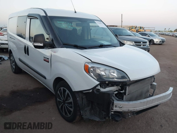 2021 Ram ProMaster City Cargo Tradesman with VIN ZFBHRFABXM6T84886, listed as a IAAI auction lot 41980016 with 45,279 mi miles and . Bid and sale history available at DreamBid. Image 1.