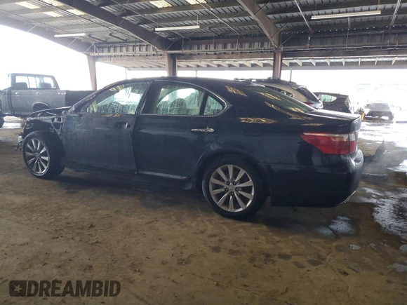 2011 Lexus LS 460 with VIN JTHBL5EF0B5103529, listed as a Copart auction lot 45342245 with 55,079 mi miles and Salvage title. Bid and sale history available at DreamBid. Image 2.