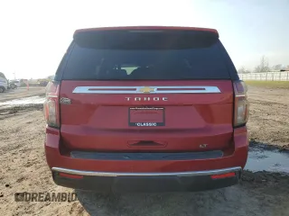 2022 Chevrolet Tahoe LT with VIN 1GNSCNKD0NR105015, listed as a Copart auction lot 46949255 with 28,434 mi miles and Salvage title. Bid and sale history available at DreamBid. Image 6.