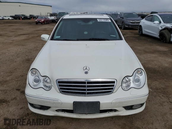 2007 Mercedes-Benz C 230 Sport with VIN WDBRF52H67F879967, listed as a Copart auction lot 52212585 with 201,975 mi miles and Salvage Title. Bid and sale history available at DreamBid. Image 5.