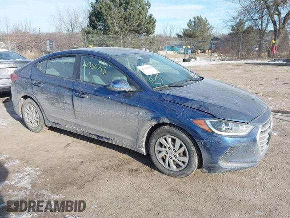2017 Hyundai Elantra SE z VIN 5NPD74LF8HH187040, wystawiony jako IAAI lot #41350743 z przebiegiem 78 119 mil mil oraz . Historia ofert i sprzedaży dostępna na DreamBid. Obrazek 1.