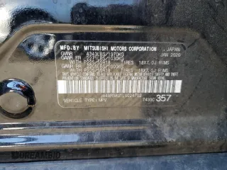 2020 Mitsubishi Outlander ES with VIN JA4AR3AU1LU024702, listed as a Copart auction lot 53568835 with 122,706 mi miles and Clean title. Bid and sale history available at DreamBid. Image 12.