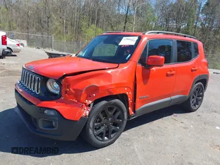 2018 Jeep Renegade Latitude with VIN ZACCJABB3JPJ43290, listed as a IAAI auction lot 41844647 with 238,581 mi miles and . Bid and sale history available at DreamBid. Image 2.