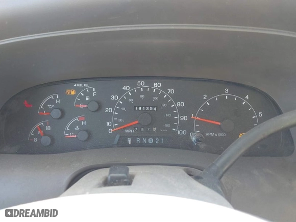 2001 Ford Excursion Limited with VIN 1FMNU43S21EA39638, listed as a IAAI auction lot 41817300 with 191,354 mi miles. Bid and sale history available at carsss.com. Image 7.