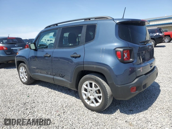 2021 Jeep Renegade Sport with VIN ZACNJCAB8MPM95324, listed as a Copart auction lot 52520685 with 10,733 mi miles and Non repairable. Bid and sale history available at DreamBid. Image 2.