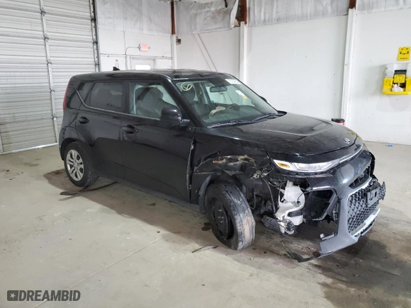 2021 Kia Soul LX with VIN KNDJ23AU3M7756470, listed as a Copart auction lot 79764664 with 96,453 mi miles and Salvage Title. Bid and sale history available at carsss.com. Image 4.