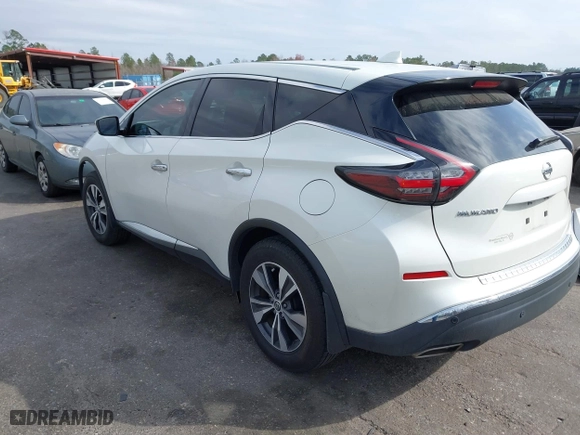 2020 Nissan Murano S with VIN 5N1AZ2AJ4LN142903, listed as a IAAI auction lot 41588836 with 73,954 mi miles. Bid and sale history available at carsss.com. Image 3.