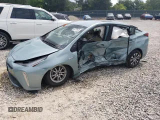 2021 Toyota Prius LE with VIN JTDL9MFUXM3023679, listed as a Copart auction lot 60757645 with Not provided miles and Salvage title. Bid and sale history available at DreamBid. Image 1.