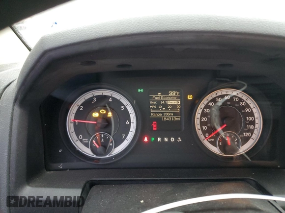 2013 Ram 1500 Express with VIN 3C6JR6AT5DG545190, listed as a Copart auction lot 43755915 with 184,313 mi miles and Clean title. Bid and sale history available at DreamBid. Image 9.