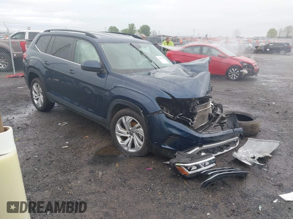 2022 Volkswagen Atlas SE with VIN 1V2HR2CA0NC561411, listed as a IAAI auction lot 41941719 with Not provided miles and . Bid and sale history available at DreamBid. Image 1.