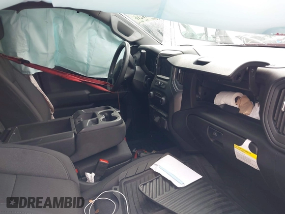 2025 Chevrolet Silverado 1500 Custom with VIN 1GCPABEK2SZ132029, listed as a IAAI auction lot 41791262 with 2,458 mi miles and . Bid and sale history available at DreamBid. Image 5.