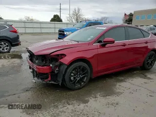 2019 Ford Fusion SE with VIN 3FA6P0HD7KR162259, listed as a Copart auction lot 49509425 with 98,429 mi miles and Salvage Title. Bid and sale history available at DreamBid. Image 14.