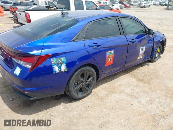 2021 Hyundai Elantra SEL z VIN KMHLS4AG2MU196155, wystawiony jako IAAI lot #42299936 z przebiegiem 103 747 mil mil oraz . Historia ofert i sprzedaży dostępna na DreamBid. Obrazek 4.