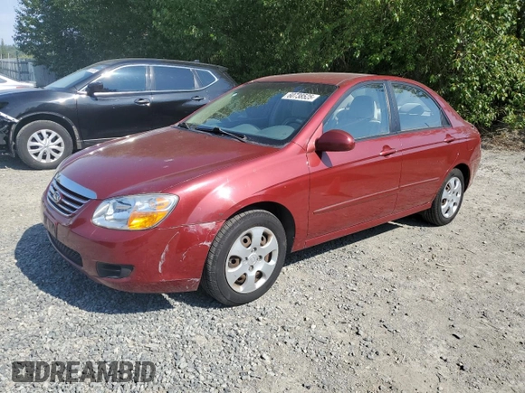 2007 Kia Spectra EX with VIN KNAFE121975376780, listed as a Copart auction lot 60738525 with 78,148 mi miles and Salvage title. Bid and sale history available at DreamBid. Image 1.