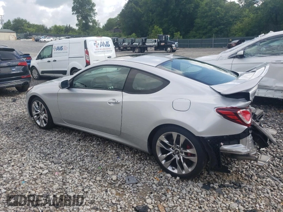 2015 Hyundai Genesis Coupe R-Spec with VIN KMHHU6KJ6FU126926, listed as a Copart auction lot 57085715 with 10,142 mi miles and Salvage title. Bid and sale history available at DreamBid. Image 2.