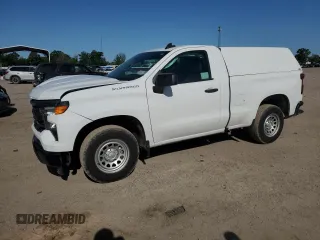 2023 Chevrolet Silverado 1500 Work Truck with VIN 3GCNAAEK0PG340578, listed as a Copart auction lot 52516395 with 51,742 mi miles and Clean Title. Bid and sale history available at carsss.com. Image 1.