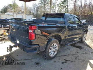2023 Chevrolet Silverado 1500 Custom with VIN 3GCPDBEK0PG168722, listed as a Copart auction lot 48899655 with 80,007 mi miles and Salvage Title. Bid and sale history available at DreamBid. Image 3.