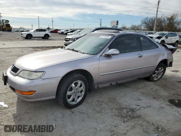 1998 Acura CL Premium z VIN 19UYA2251WL000957, wystawiony jako Copart lot #87113324 z przebiegiem 214 984 mil mil oraz Czysty tytuł • Clean title. Historia ofert i sprzedaży dostępna na DreamBid. Obrazek 1.