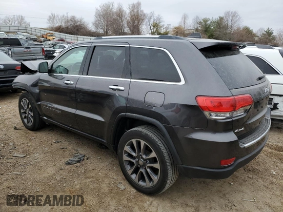 2018 Jeep Grand Cherokee Limited with VIN 1C4RJFBG9JC165112, listed as a Copart auction lot 43001824 with 71,763 mi miles and Salvage Title. Bid and sale history available at carsss.com. Image 2.
