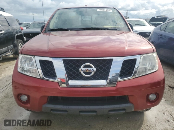 2016 Nissan Frontier SV with VIN 1N6AD0FR1GN902746, listed as a Copart auction lot 74087434 with 59,049 mi miles and Non repairable. Bid and sale history available at DreamBid. Image 5.