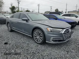 2019 Audi A8 L with VIN WAU8DAF88KN019828, listed as a Copart auction lot 88327945 with 27,307 mi miles and Non Repairable. Bid and sale history available at carsss.com. Image 4.