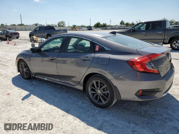 2021 Honda Civic Sedan EX with VIN 2HGFC1F34MH703080, listed as a Copart auction lot 49089425 with 18,451 mi miles and Salvage Title. Bid and sale history available at carsss.com. Image 2.