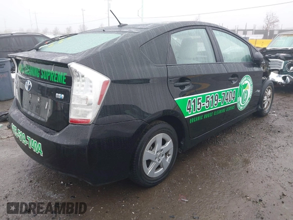 2010 Toyota Prius II with VIN JTDKN3DU0A0157781, listed as a IAAI auction lot 41174354 with 112,278 mi miles. Bid and sale history available at carsss.com. Image 4.