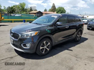 2017 Kia Sorento EX with VIN 5XYPHDA14HG263068, listed as a Copart auction lot 61228175 with 89,870 mi miles and Salvage title. Bid and sale history available at DreamBid. Image 1.