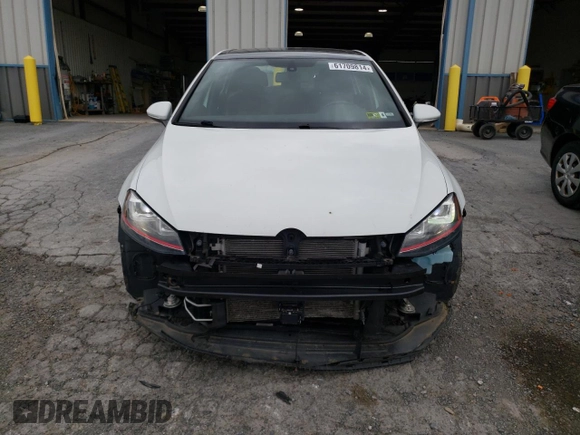 2017 Volkswagen Golf GTI Autobahn with VIN 3VW547AU7HM030011, listed as a Copart auction lot 61709814 with 43,693 mi miles and Salvage Title. Bid and sale history available at carsss.com. Image 5.