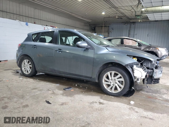 2012 Mazda 3 i Touring with VIN JM1BL1L88C1679120, listed as a Copart auction lot 46061535 with 94,099 mi miles and Salvage title. Bid and sale history available at DreamBid. Image 4.