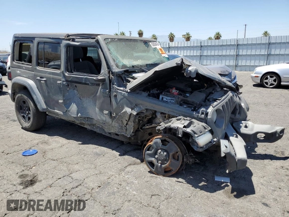 2018 Jeep Wrangler Unlimited Sport with VIN 1C4HJXDG6JW297676, listed as a Copart auction lot 63858435 with 93,380 mi miles and Clean title. Bid and sale history available at DreamBid. Image 4.